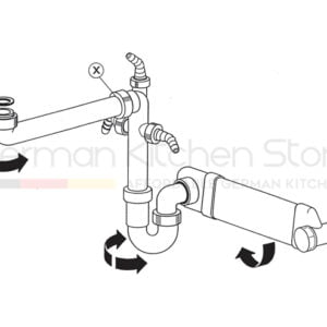 Space saving plumbing kit