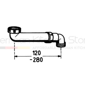 Space saving connector 021