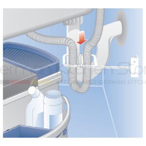 Hose deflector for pull-out mixer batteries
