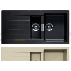 Schock built in sink patos d-150 made of cristadur - Ivory