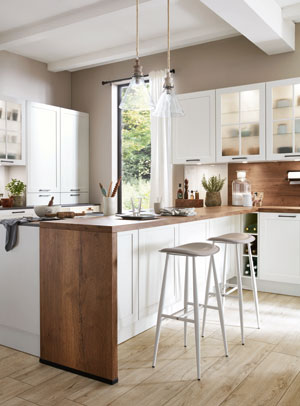 anti-fingerprint coating nordic white kitchen