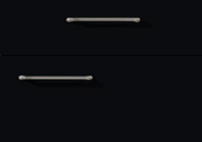 Touch Black Lacquered Door Front with anti-fingerprint coating